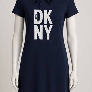 New DKNY Navy Blue T-Shirt Dress